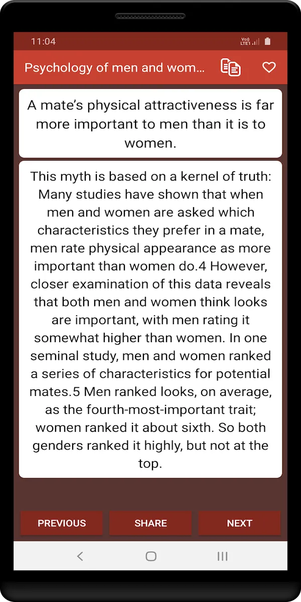 Psychology of men and women in | Indus Appstore | Screenshot