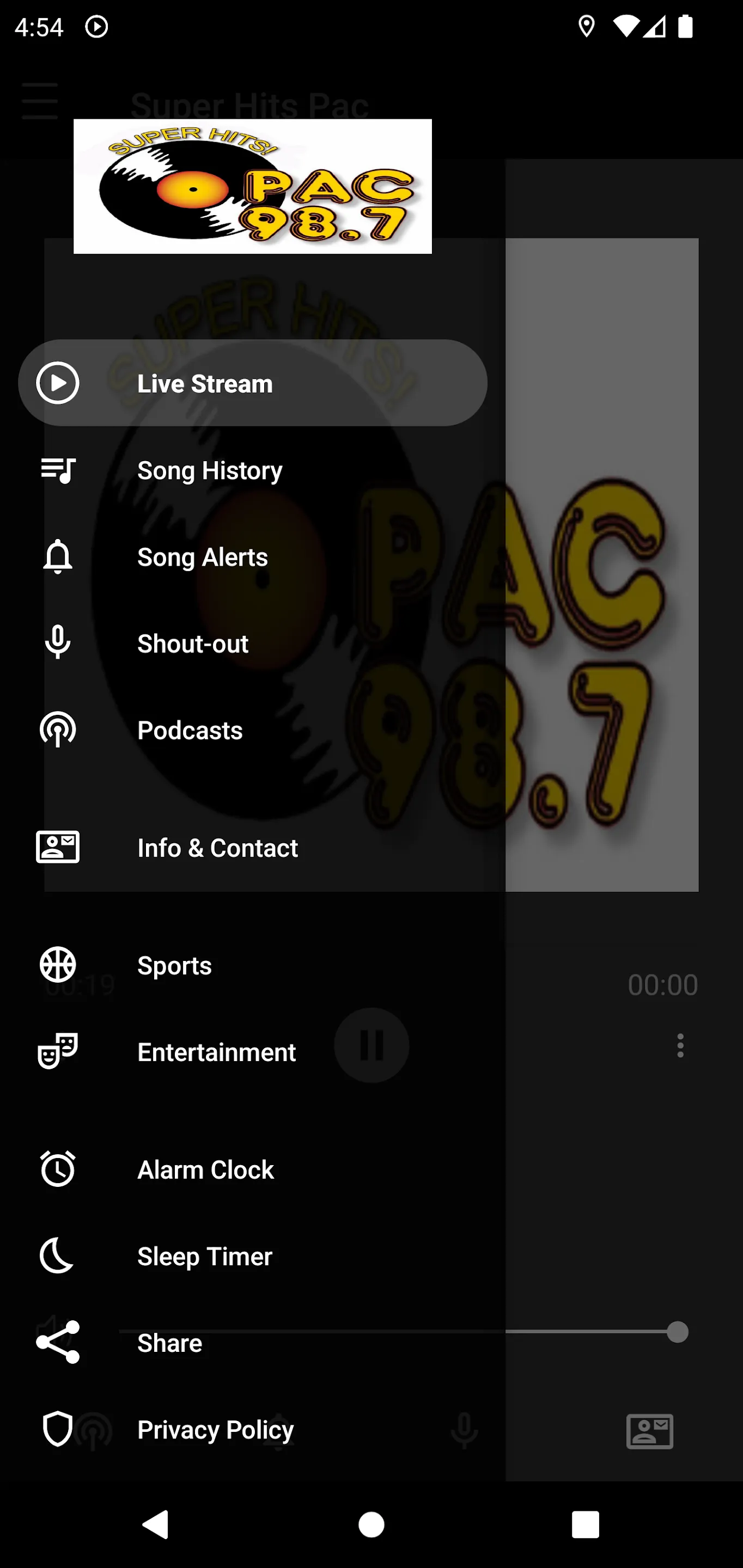 PAC 98.7 Radio | Indus Appstore | Screenshot