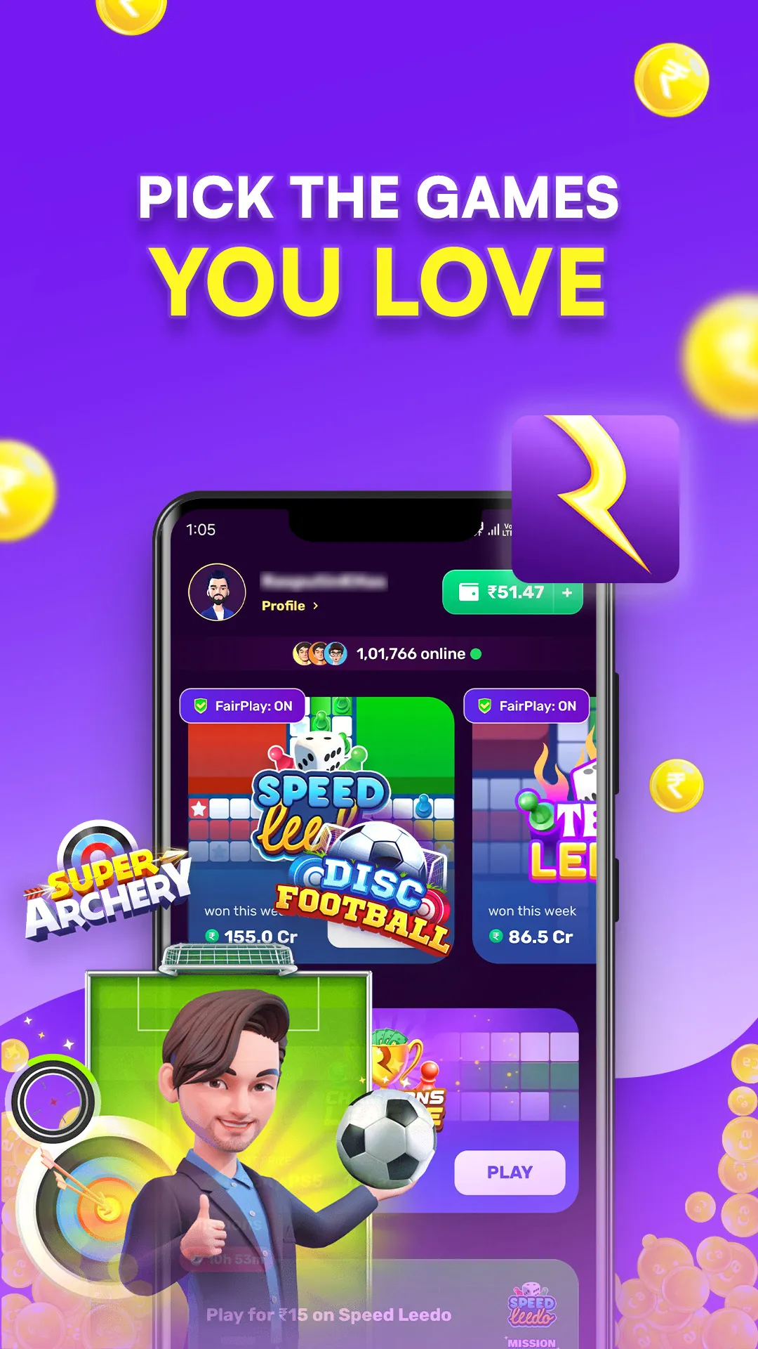 KickCash: Money Earning Games | Indus Appstore | Screenshot