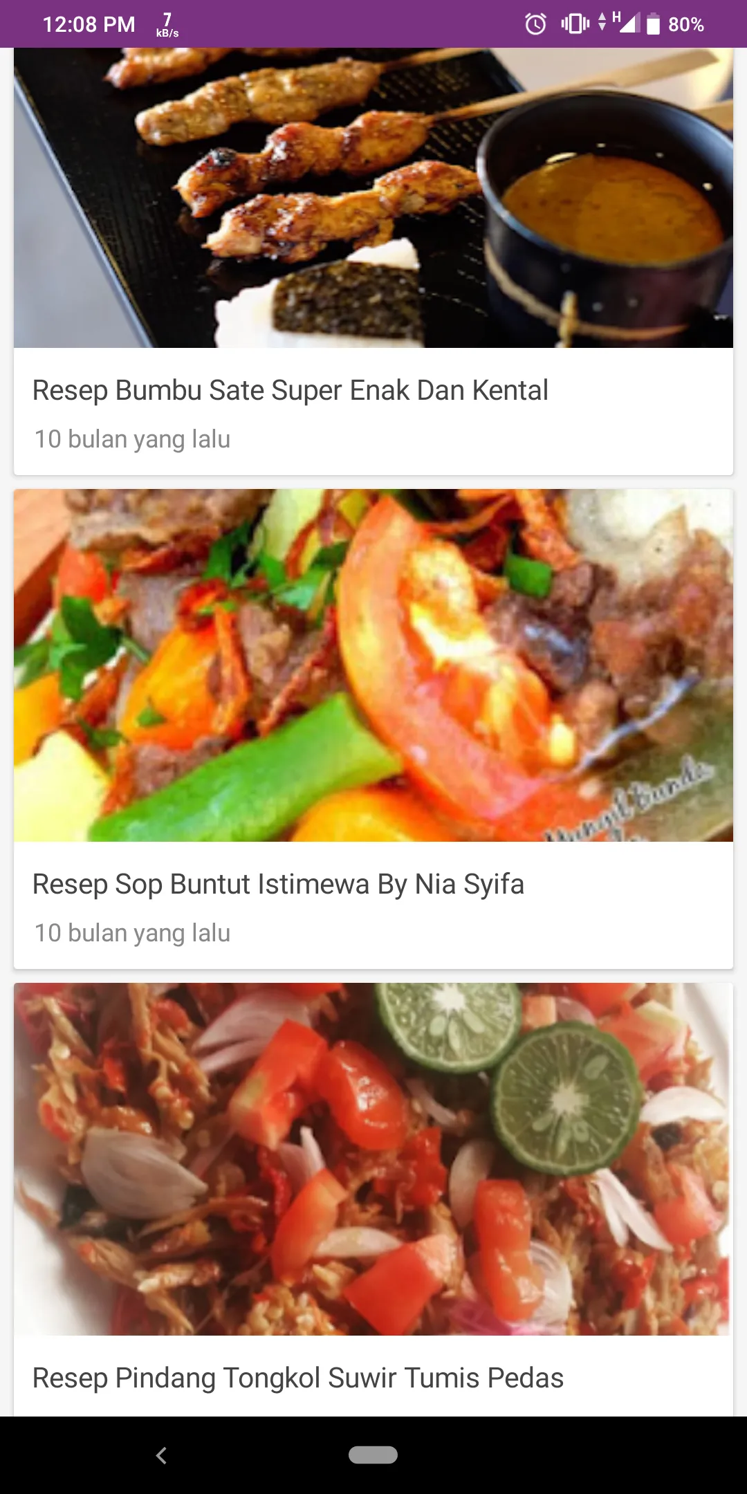 Resep Masakan Indonesia | Indus Appstore | Screenshot