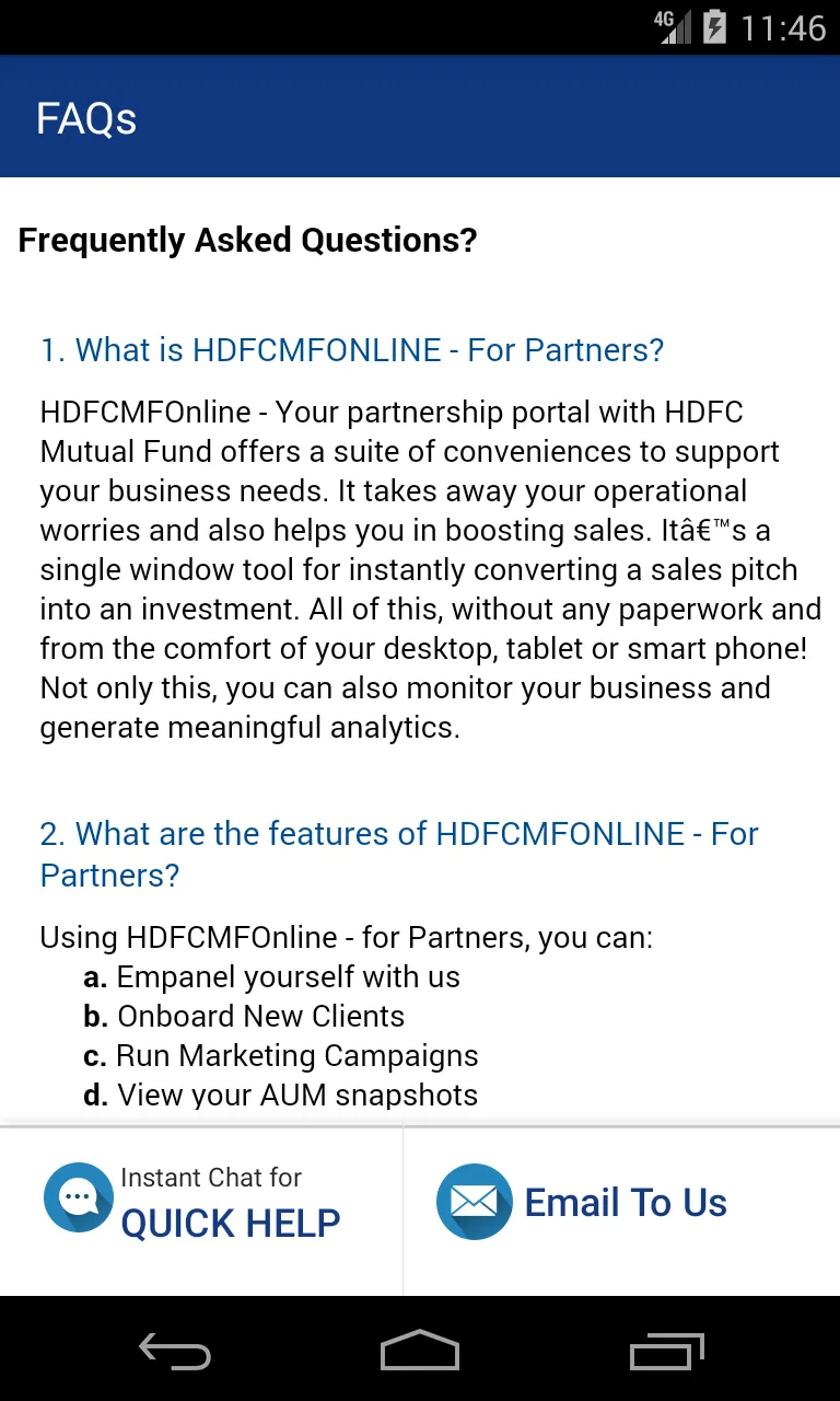 HDFC MFOnline Partners | Indus Appstore | Screenshot