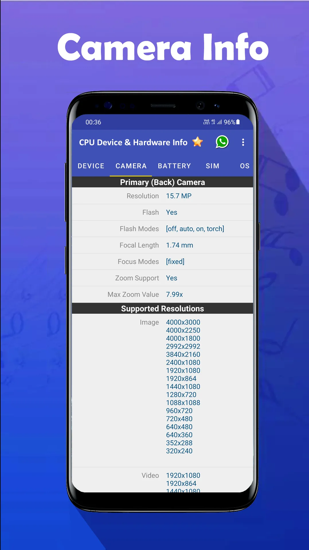 CPU Device & Hardware Info | Indus Appstore | Screenshot