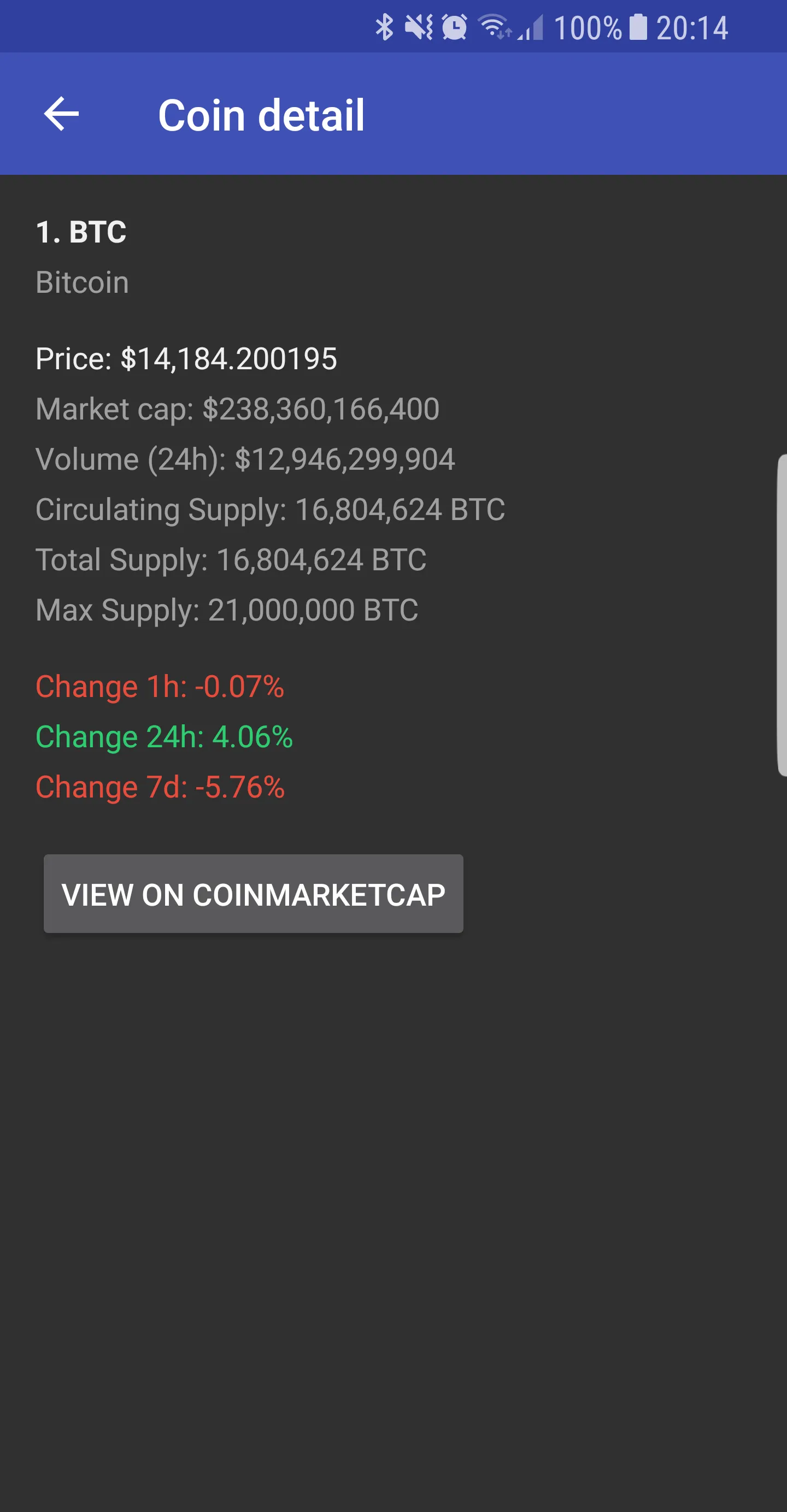 Coin Market Stats Widget +Edge | Indus Appstore | Screenshot