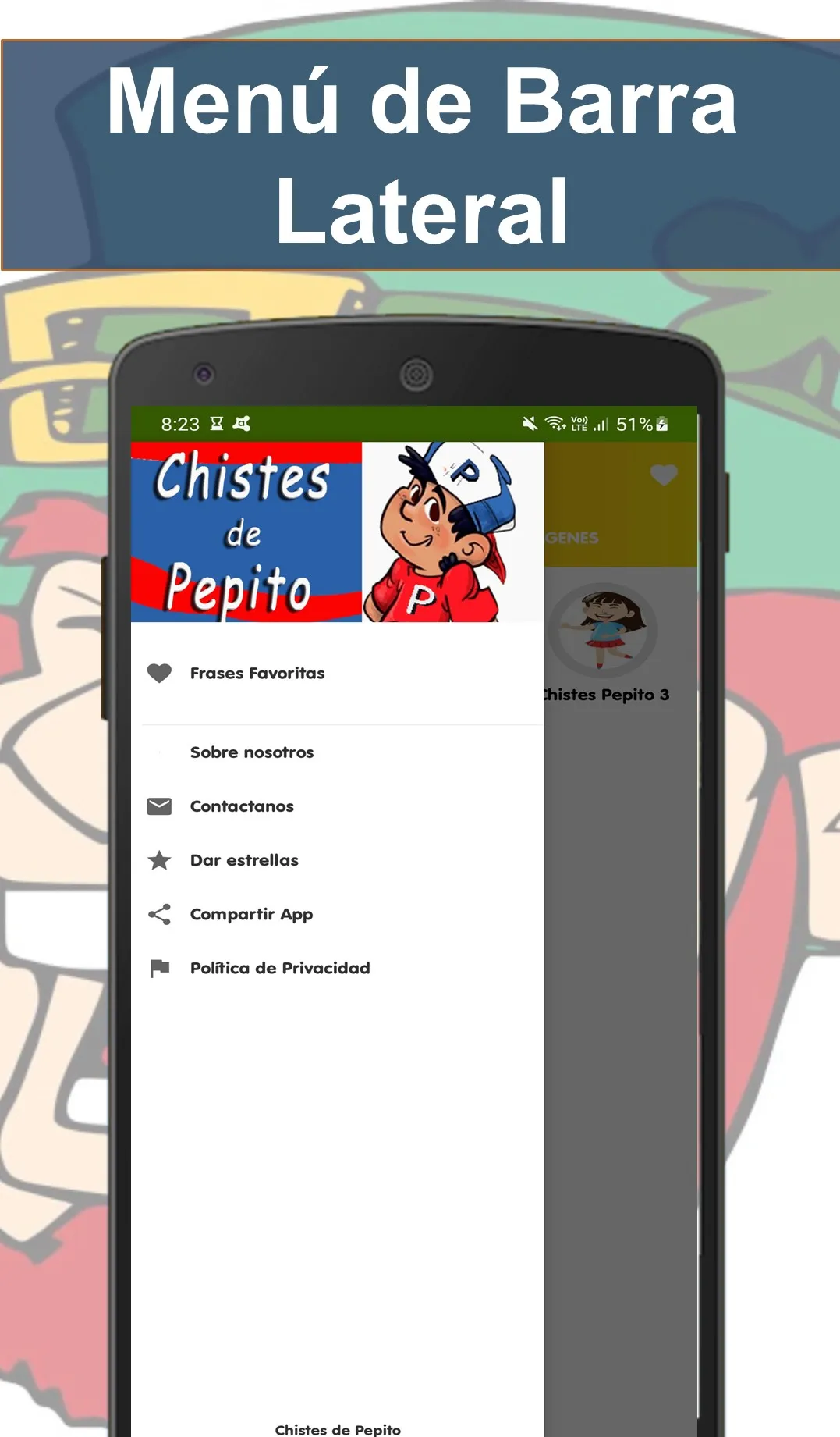 Chistes de Pepito Graciosos | Indus Appstore | Screenshot