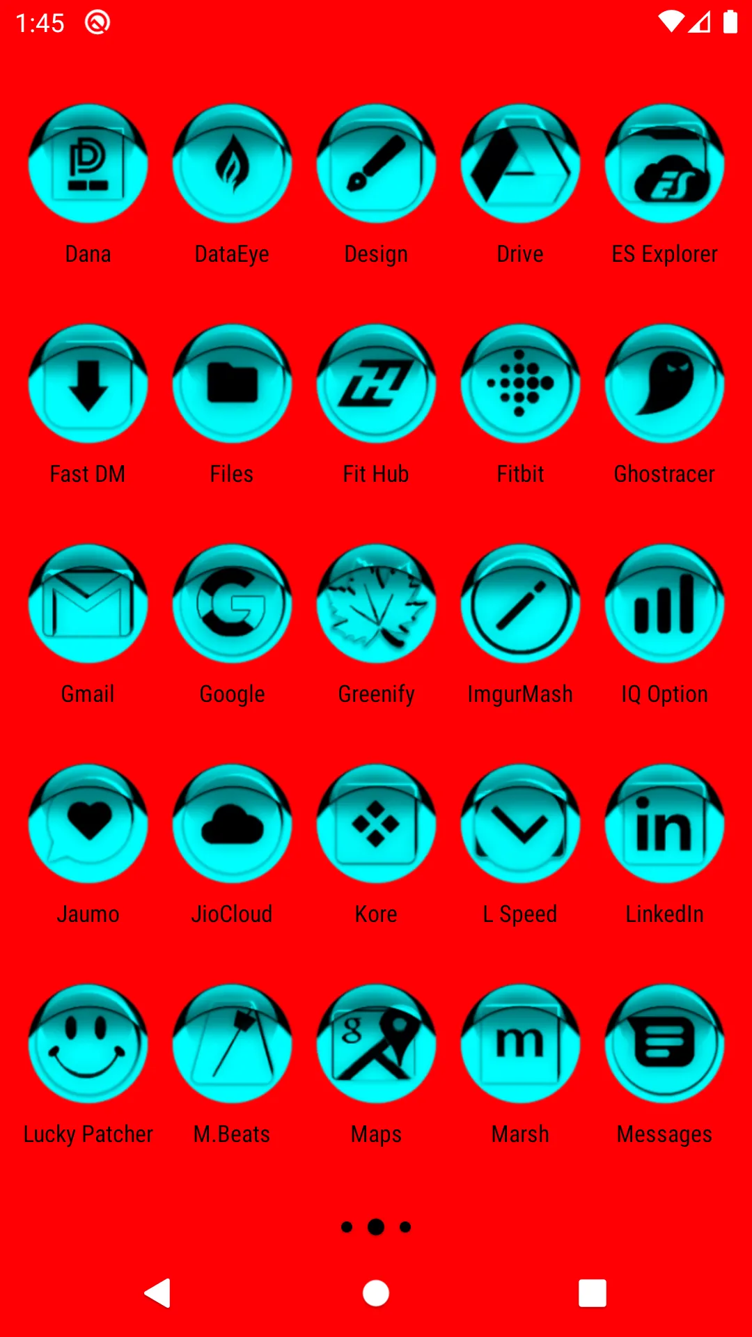 Cyan Icon Pack Style 1 | Indus Appstore | Screenshot