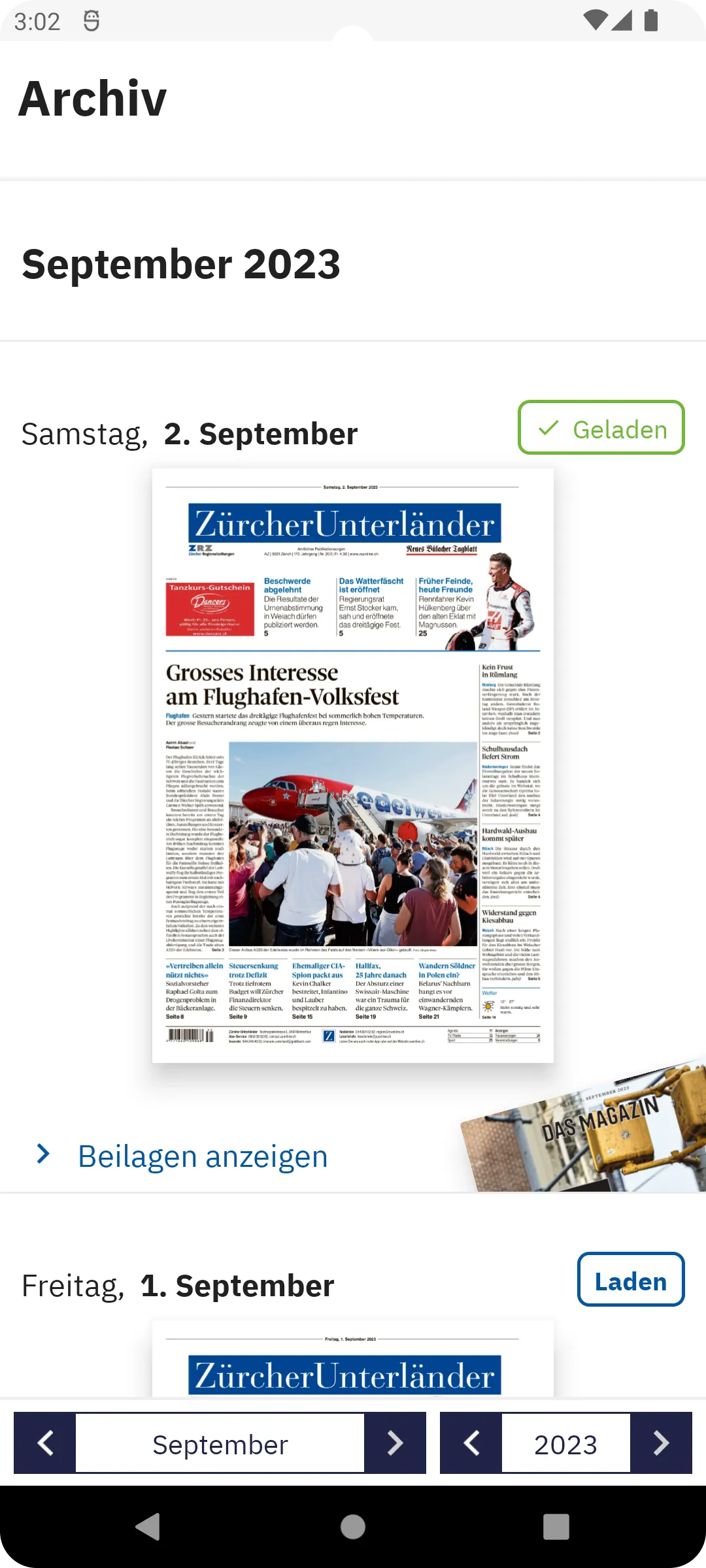 Zürcher Unterländer E-Paper | Indus Appstore | Screenshot