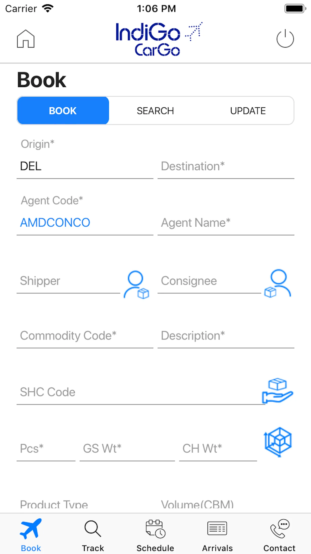 IndiGo - Cargo Shipper App | Indus Appstore | Screenshot