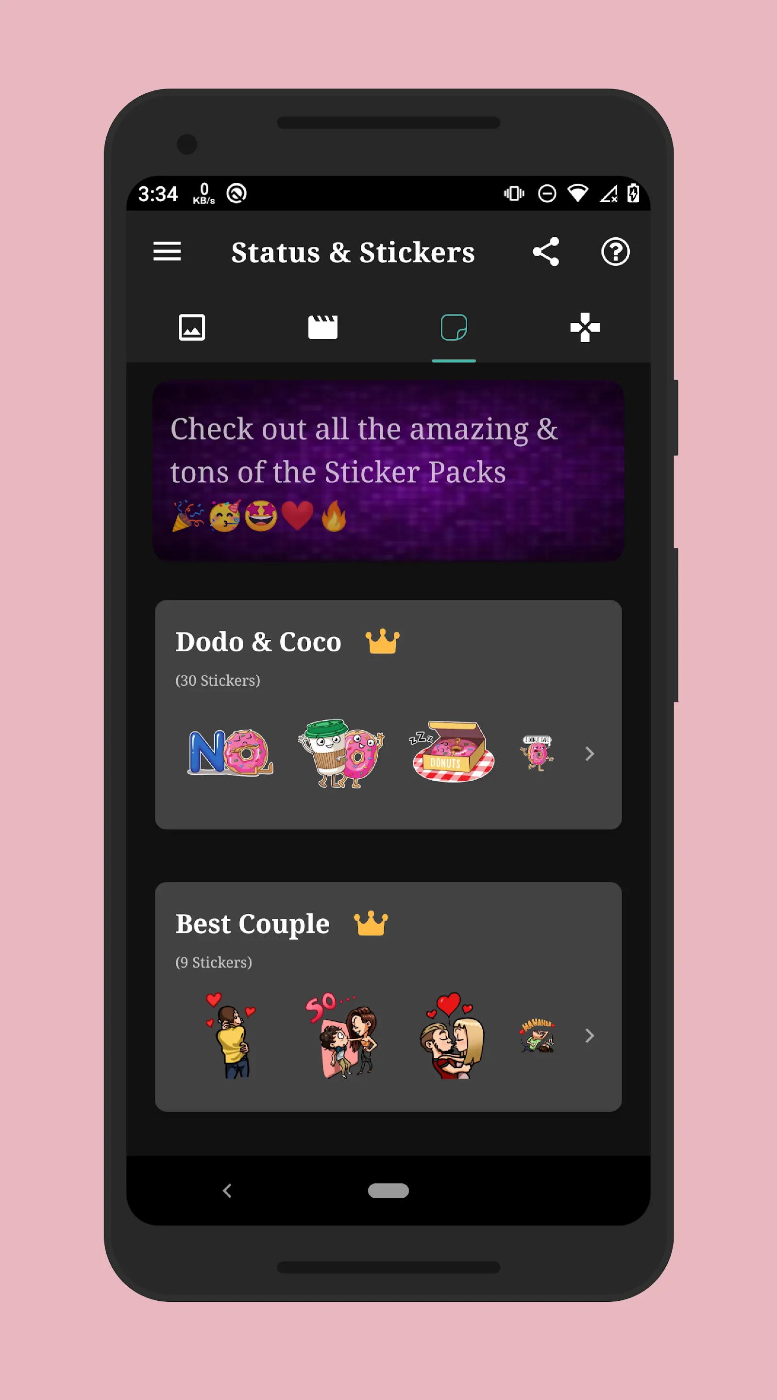 Status, Sticker Saver | Indus Appstore | Screenshot