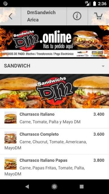 DmSandwich Chile | Indus Appstore | Screenshot