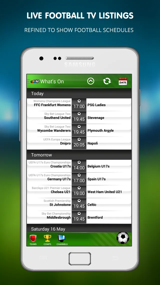 Live Football on TV | Indus Appstore | Screenshot