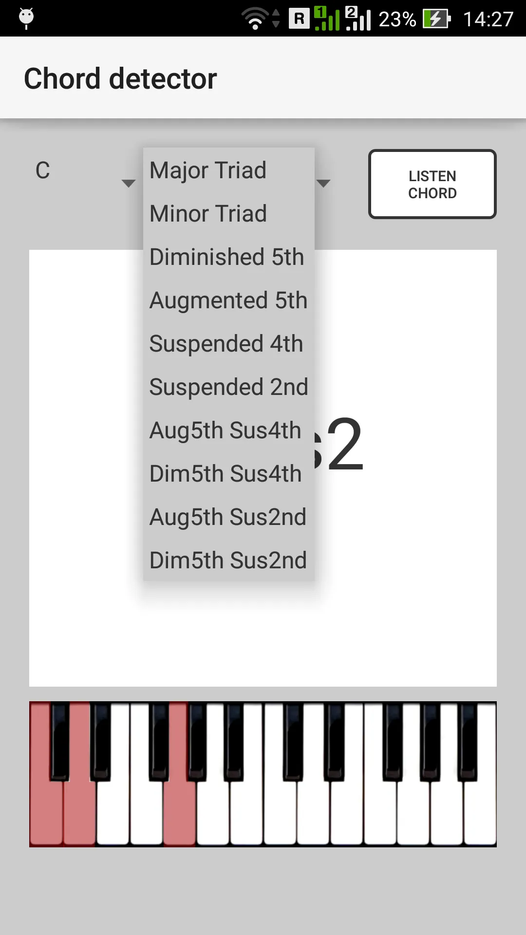 Chord detector | Indus Appstore | Screenshot