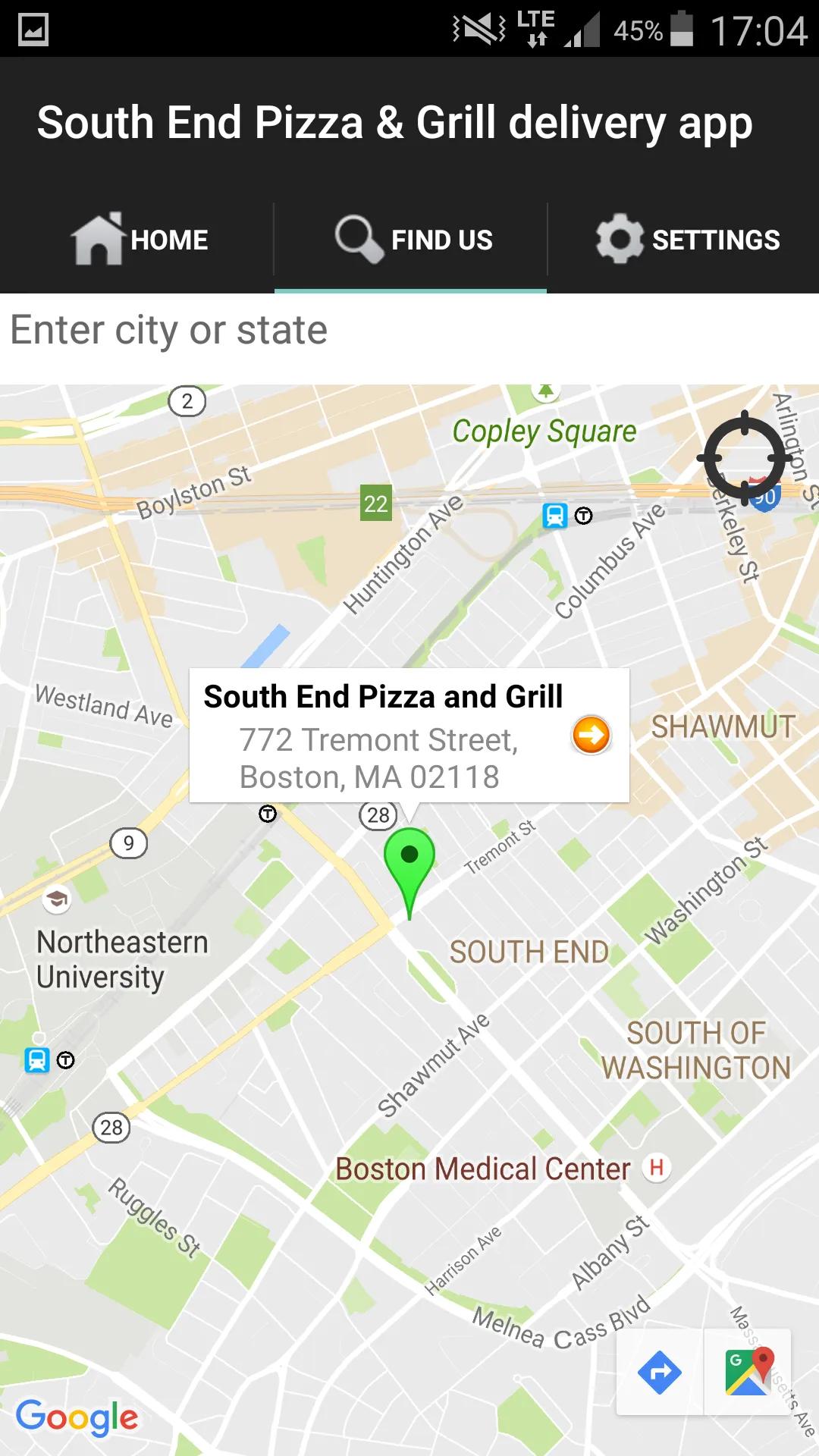 South End Pizza and Grill | Indus Appstore | Screenshot