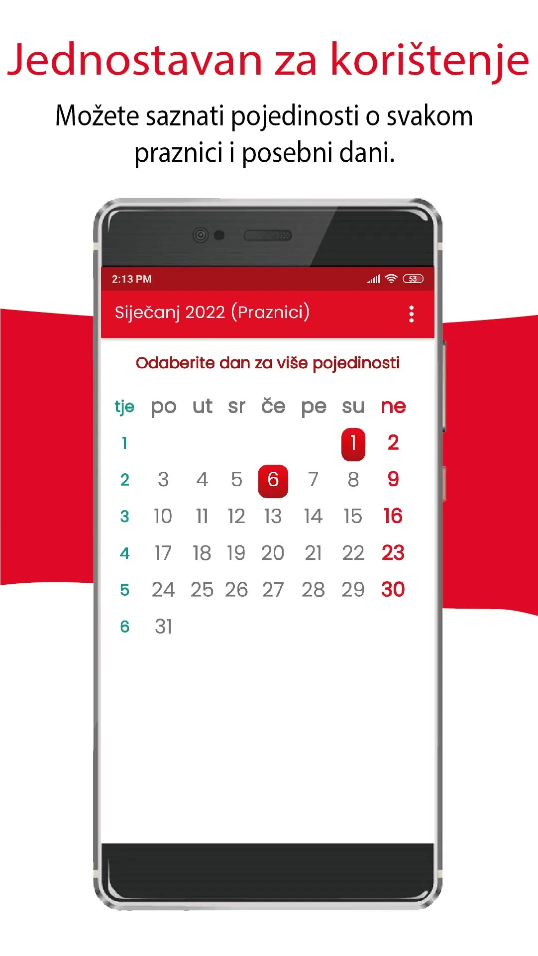 Hrvatska kalendar 2024 | Indus Appstore | Screenshot