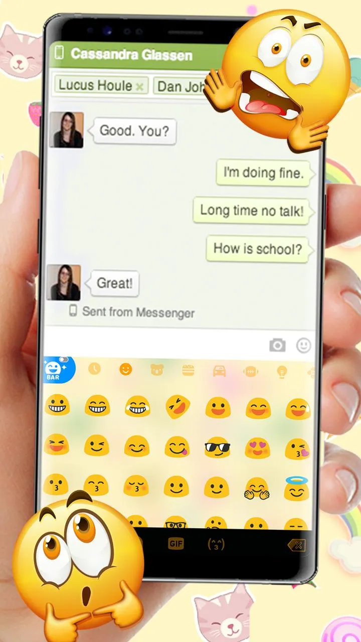 Cute Messenger Theme | Indus Appstore | Screenshot