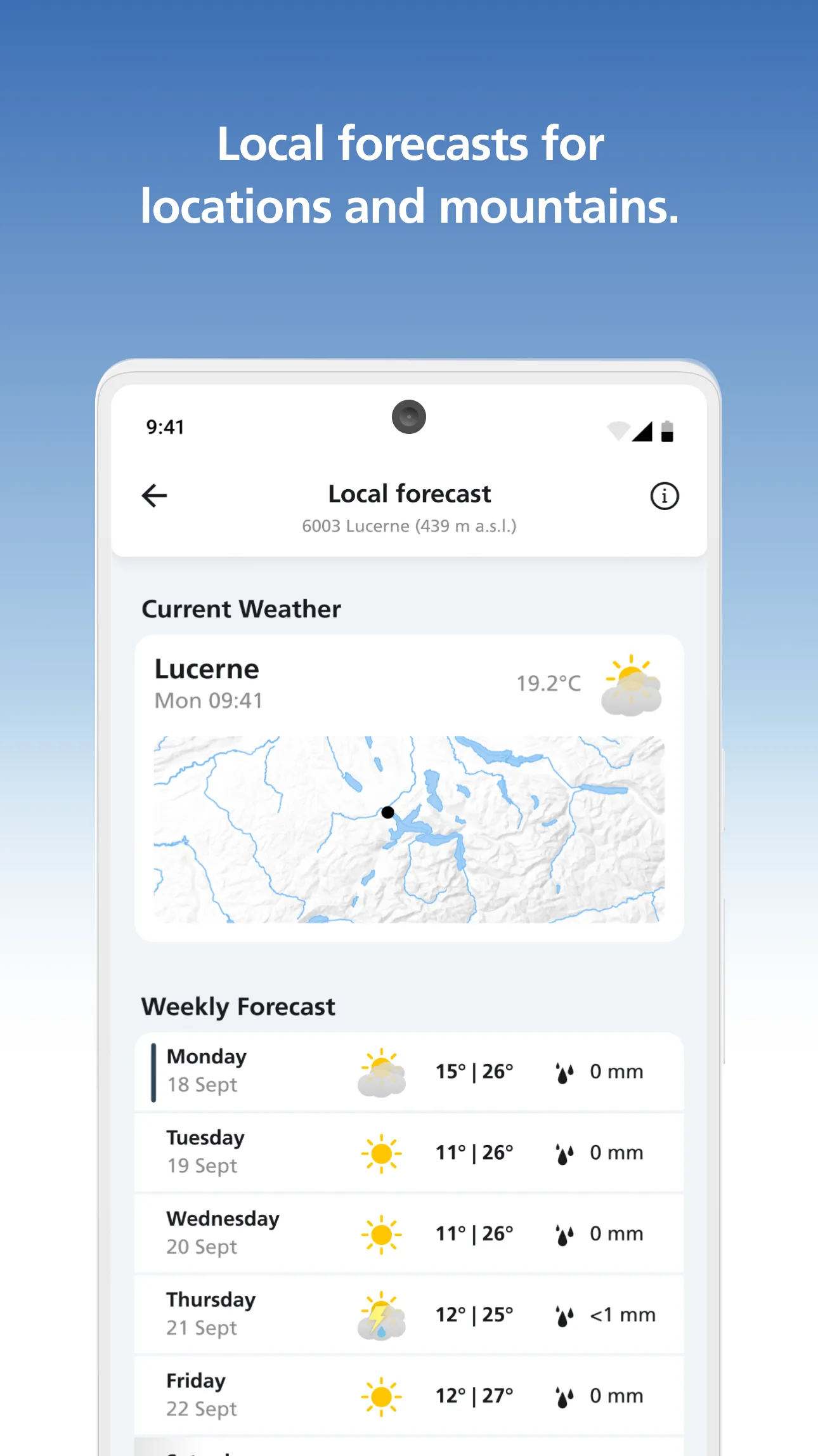 MeteoSwiss | Indus Appstore | Screenshot