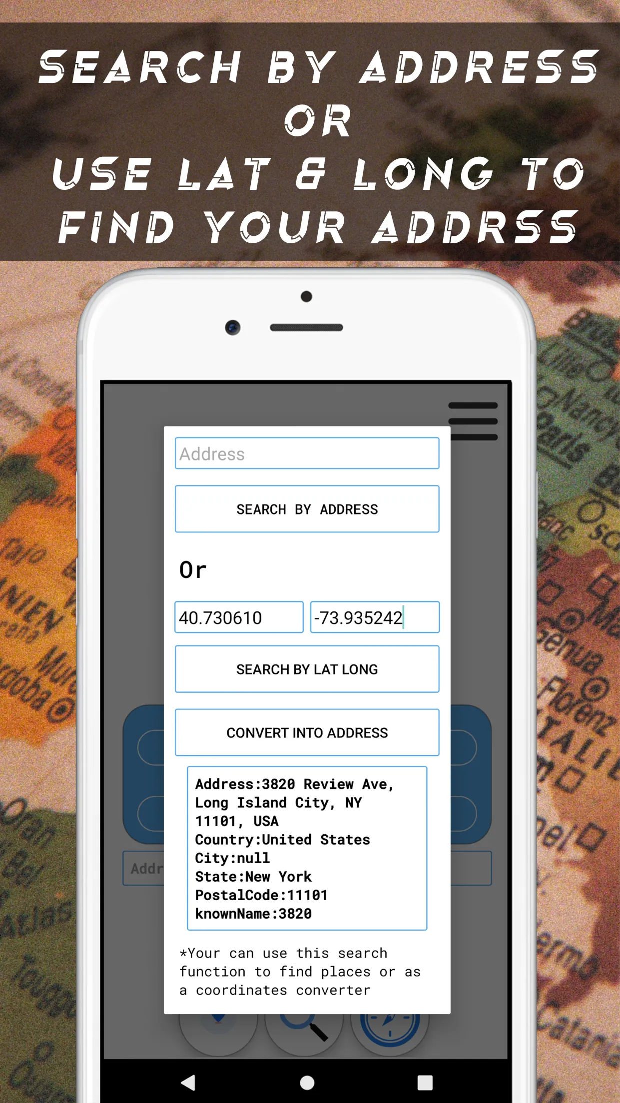 latitude longitude & compass | Indus Appstore | Screenshot