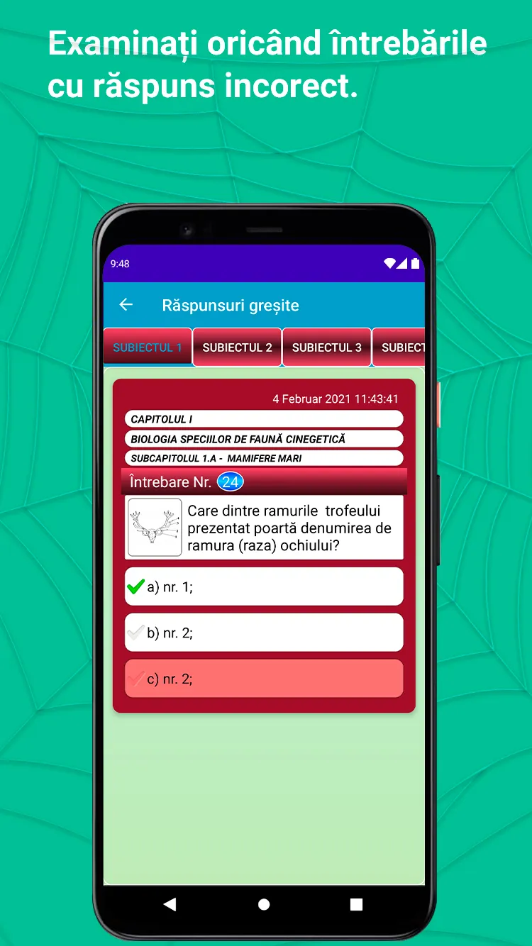 Chestionare examen de vânător | Indus Appstore | Screenshot