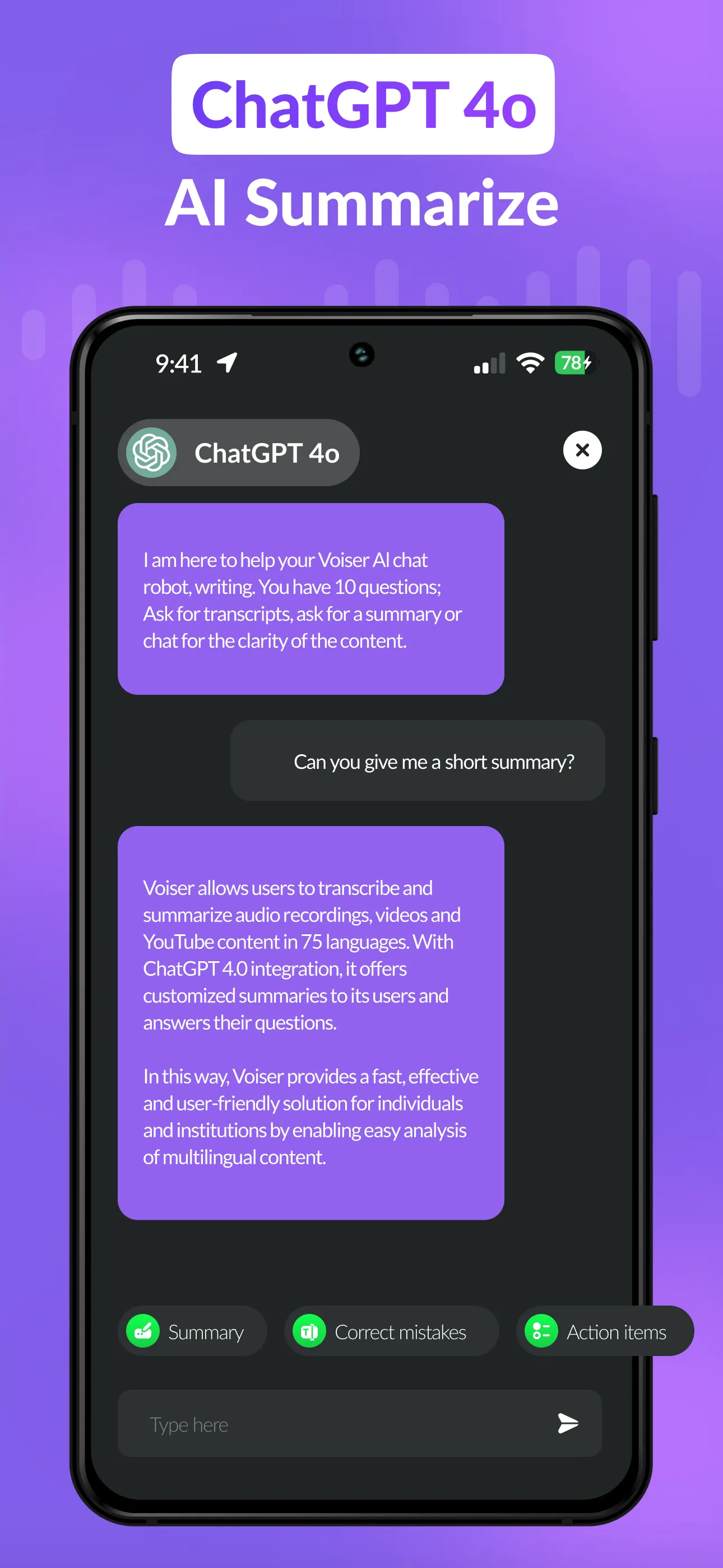 AI Transcriber: Speech to Text | Indus Appstore | Screenshot