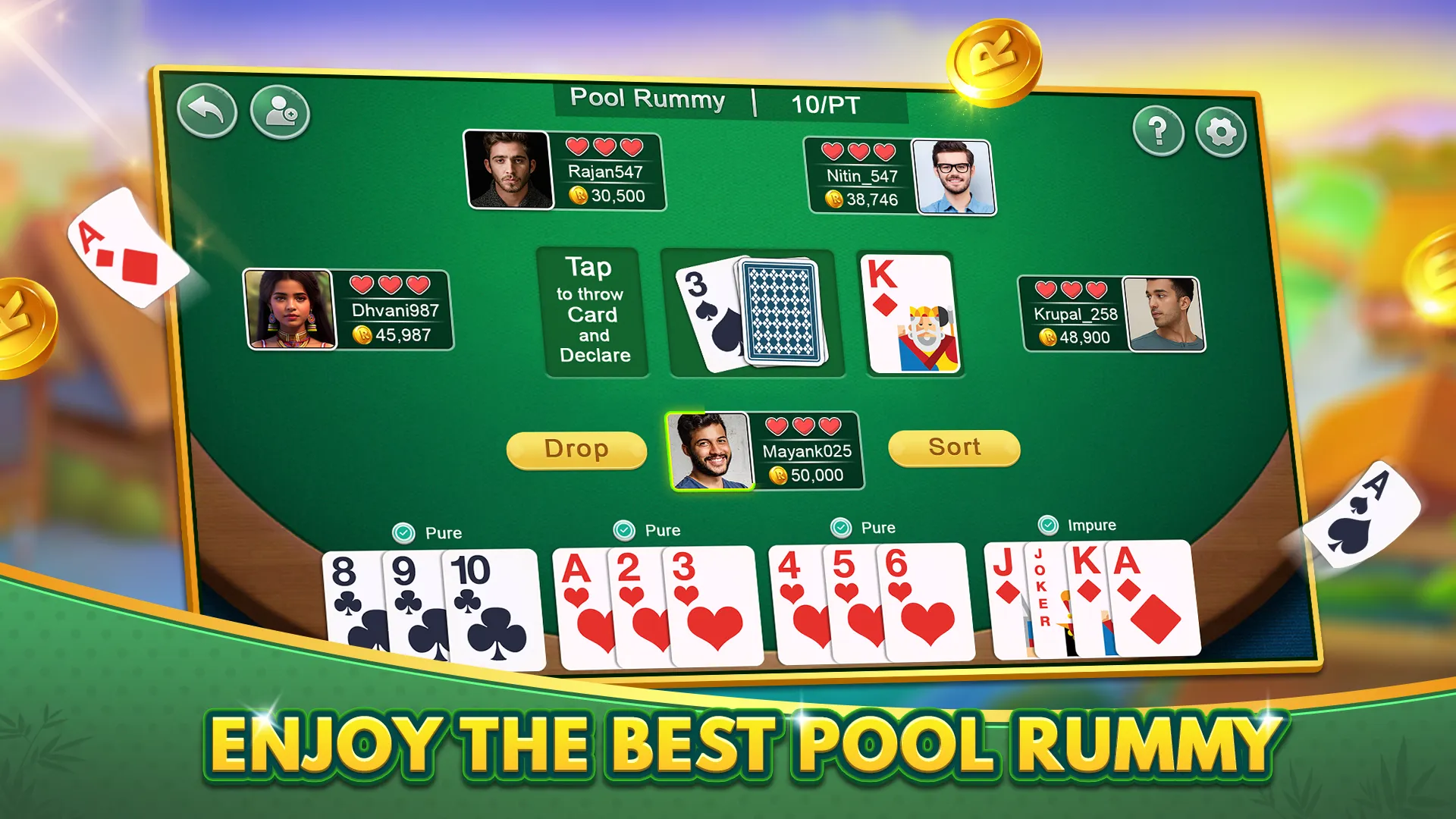 Rummy Multiplayer | Indus Appstore | Screenshot