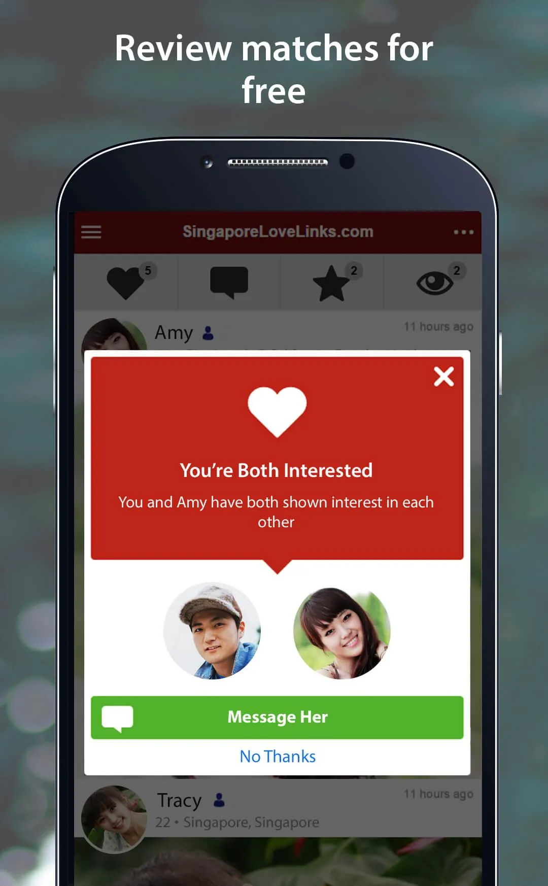 SingaporeLoveLinks Dating | Indus Appstore | Screenshot