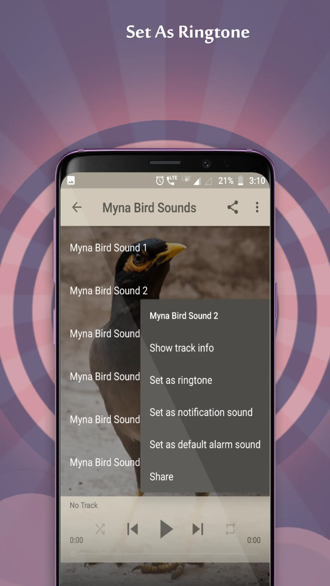 Myna Bird Sounds | Indus Appstore | Screenshot