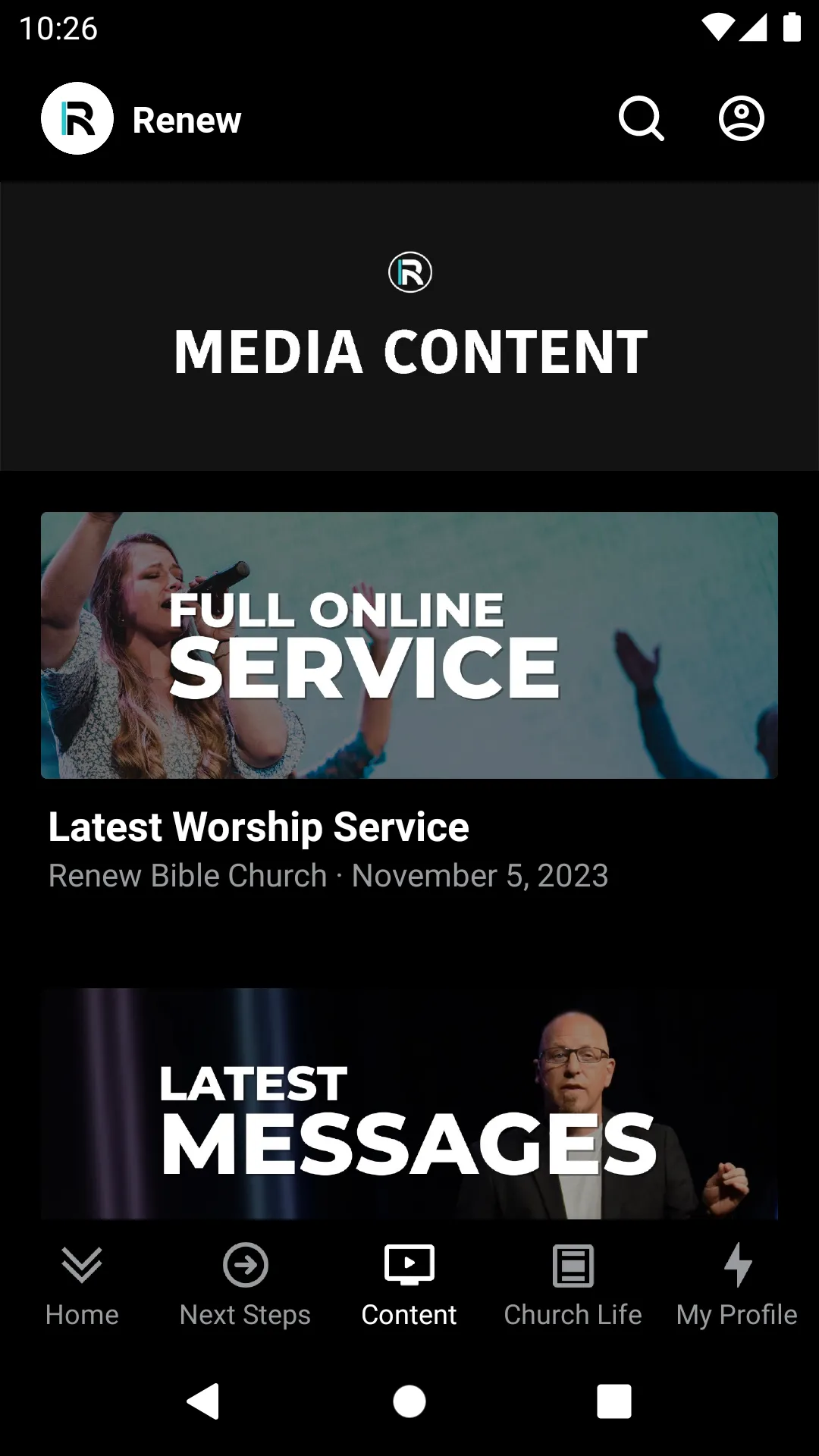 Renew Bible Church | Indus Appstore | Screenshot