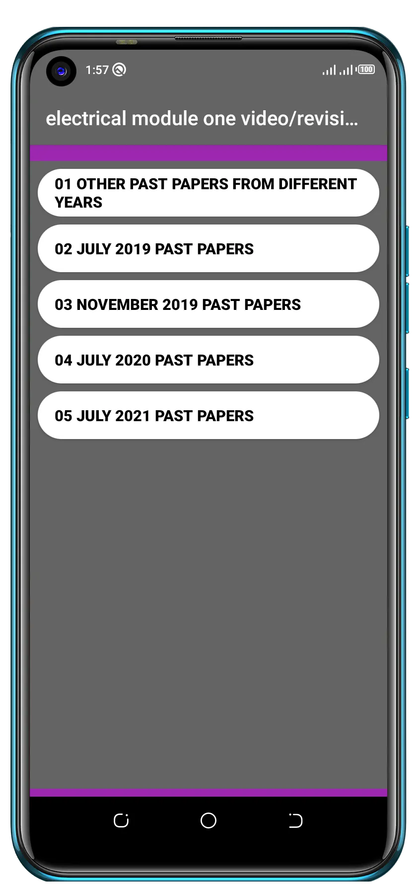 Electrical Module 1Past Papers | Indus Appstore | Screenshot