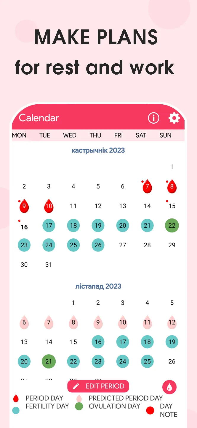 MyEva Calendar | Indus Appstore | Screenshot