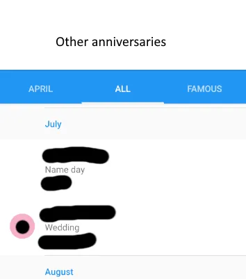 WhenWasIt (birthday reminder) | Indus Appstore | Screenshot