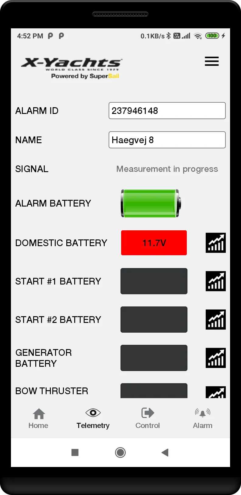 X-Yachts Alarm | Indus Appstore | Screenshot