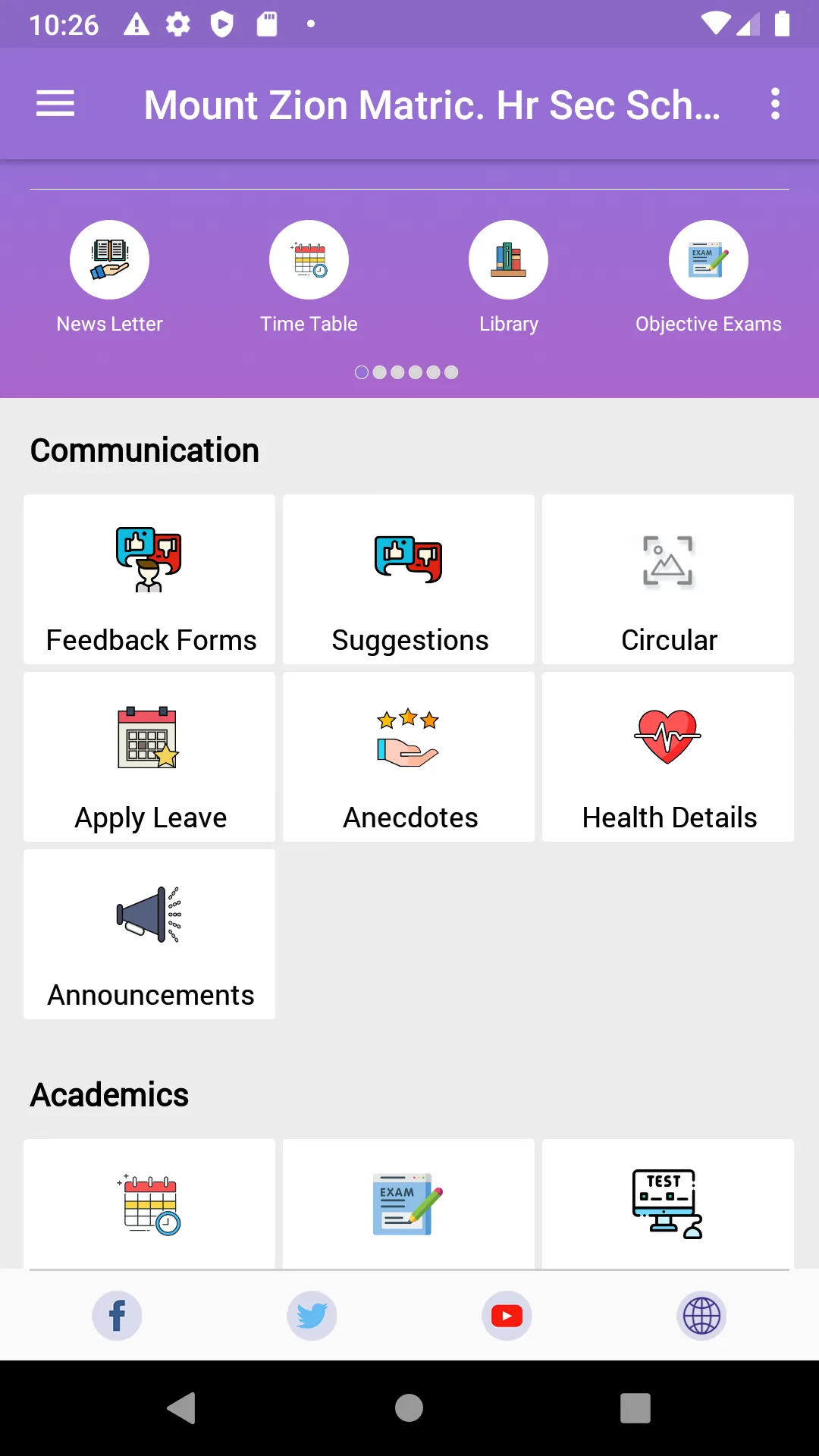 Mount Zion Schools Parent Port | Indus Appstore | Screenshot