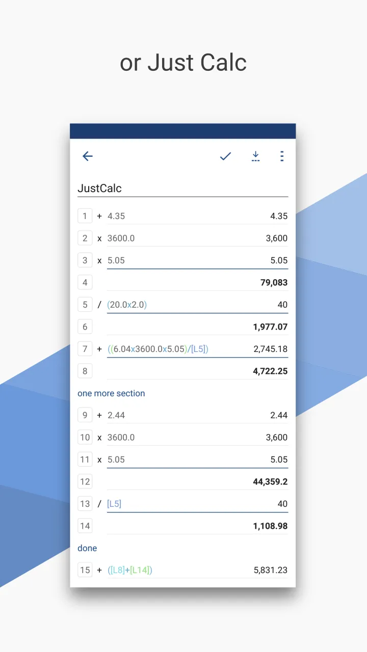 CalcList - Calculate Your List | Indus Appstore | Screenshot