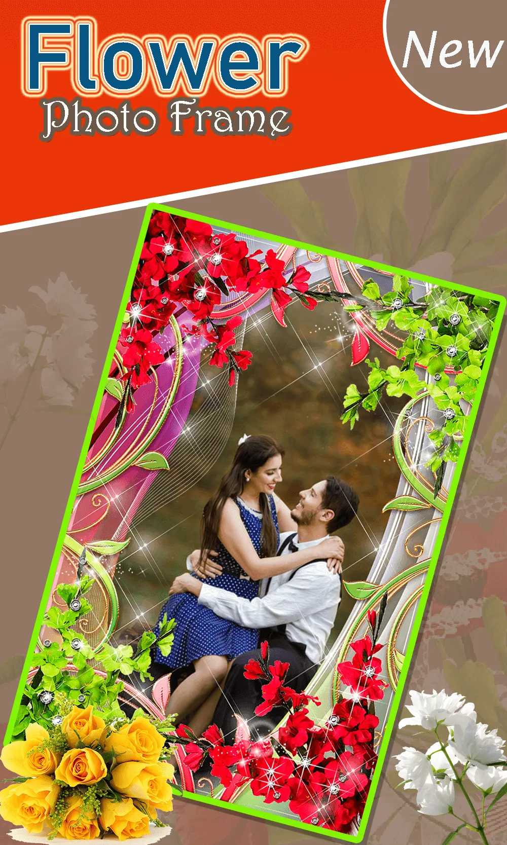 Flower Photo Frame | Indus Appstore | Screenshot