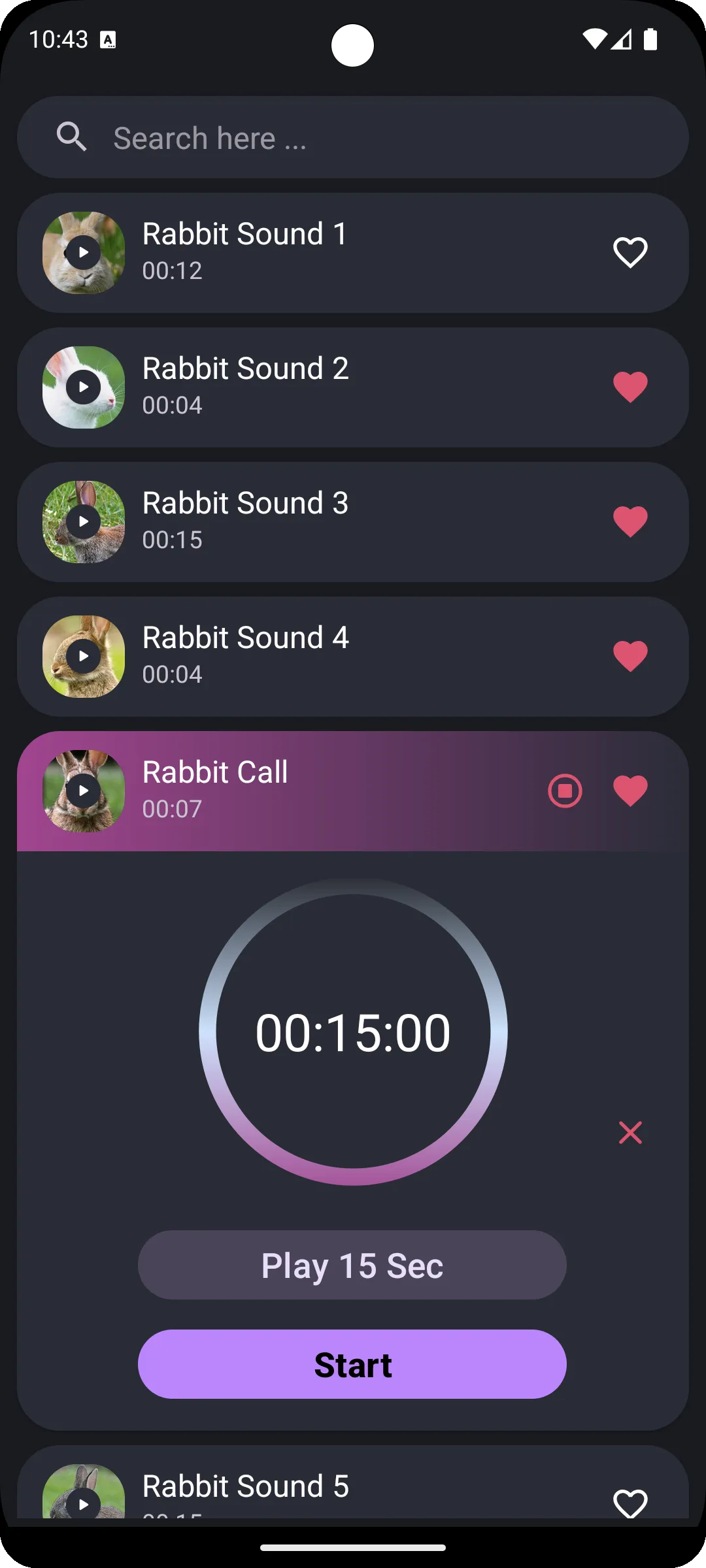 Rabbit Sounds | Indus Appstore | Screenshot