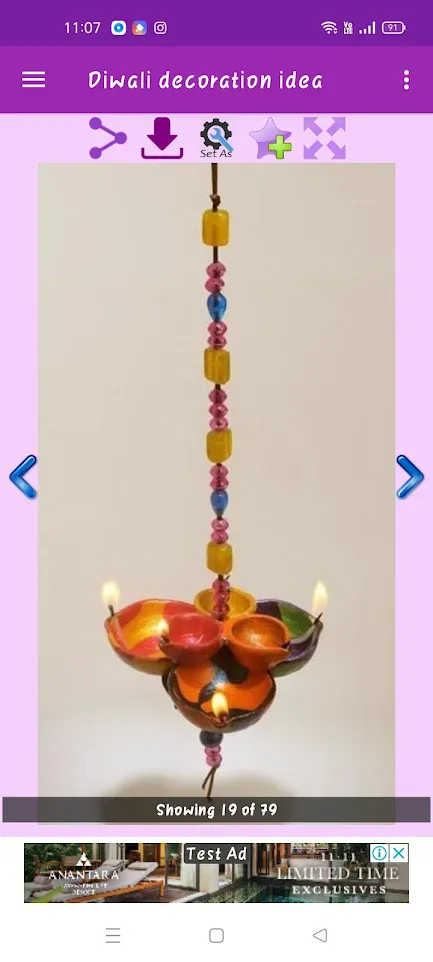 Diwali Decoration Idea Gallery | Indus Appstore | Screenshot