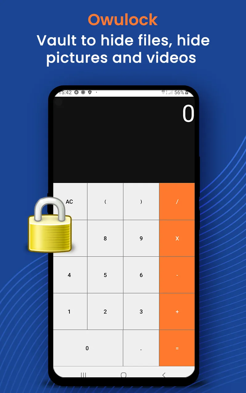 Owulock Calculator Hide Photos | Indus Appstore | Screenshot