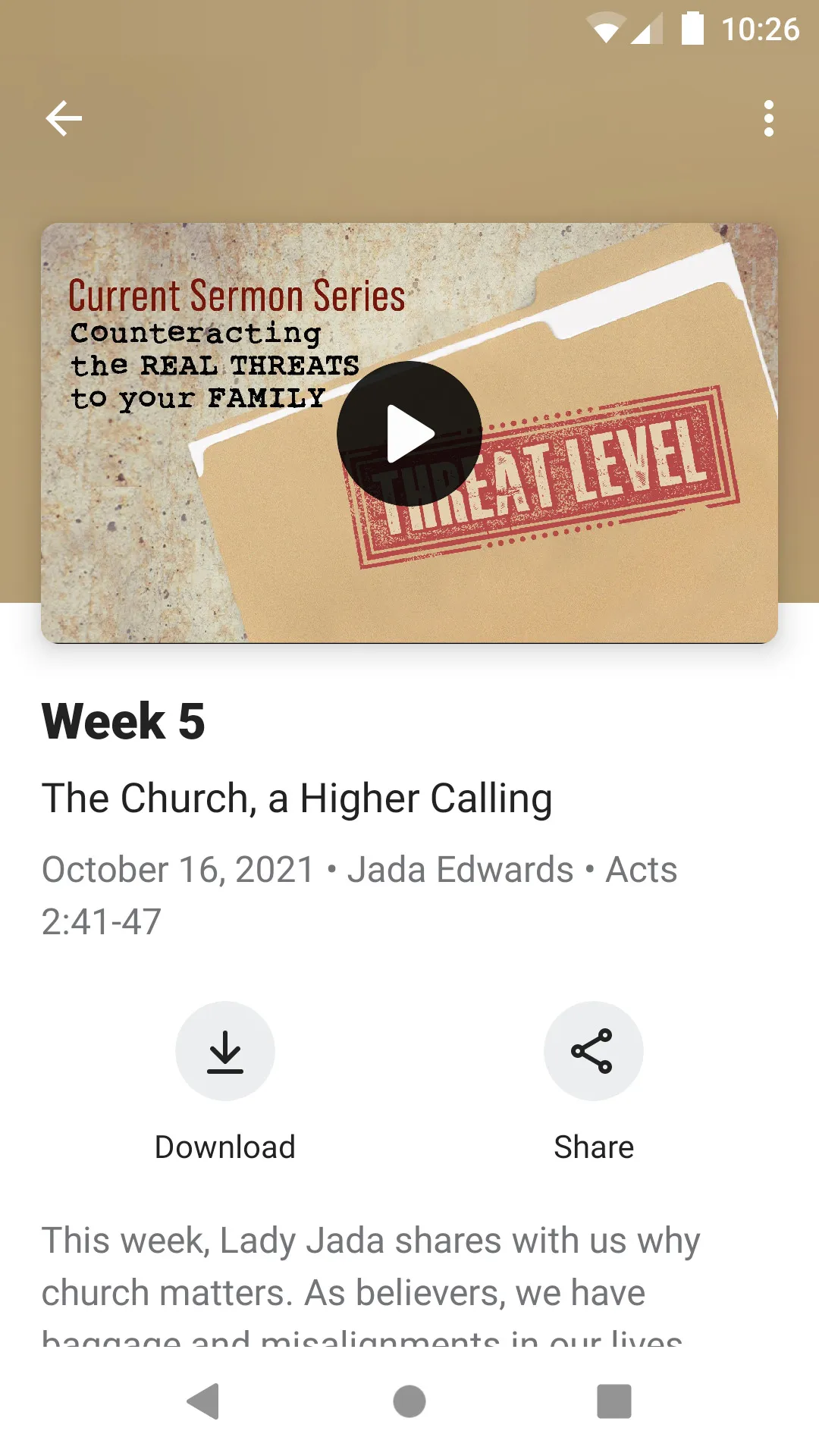 One Community Church Texas | Indus Appstore | Screenshot