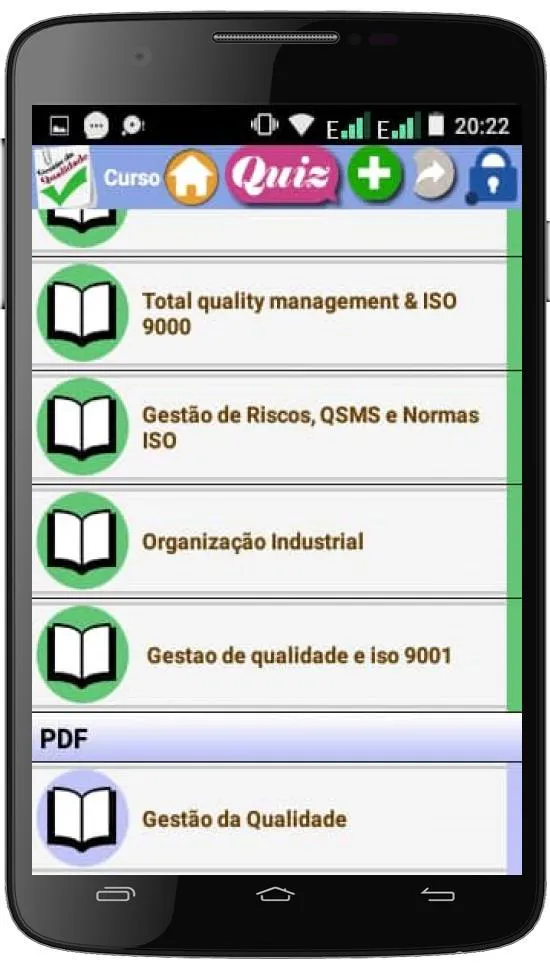 Curso de Gestão da Qualidade | Indus Appstore | Screenshot