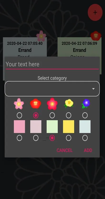 Cute Japanese Flower Notes | Indus Appstore | Screenshot