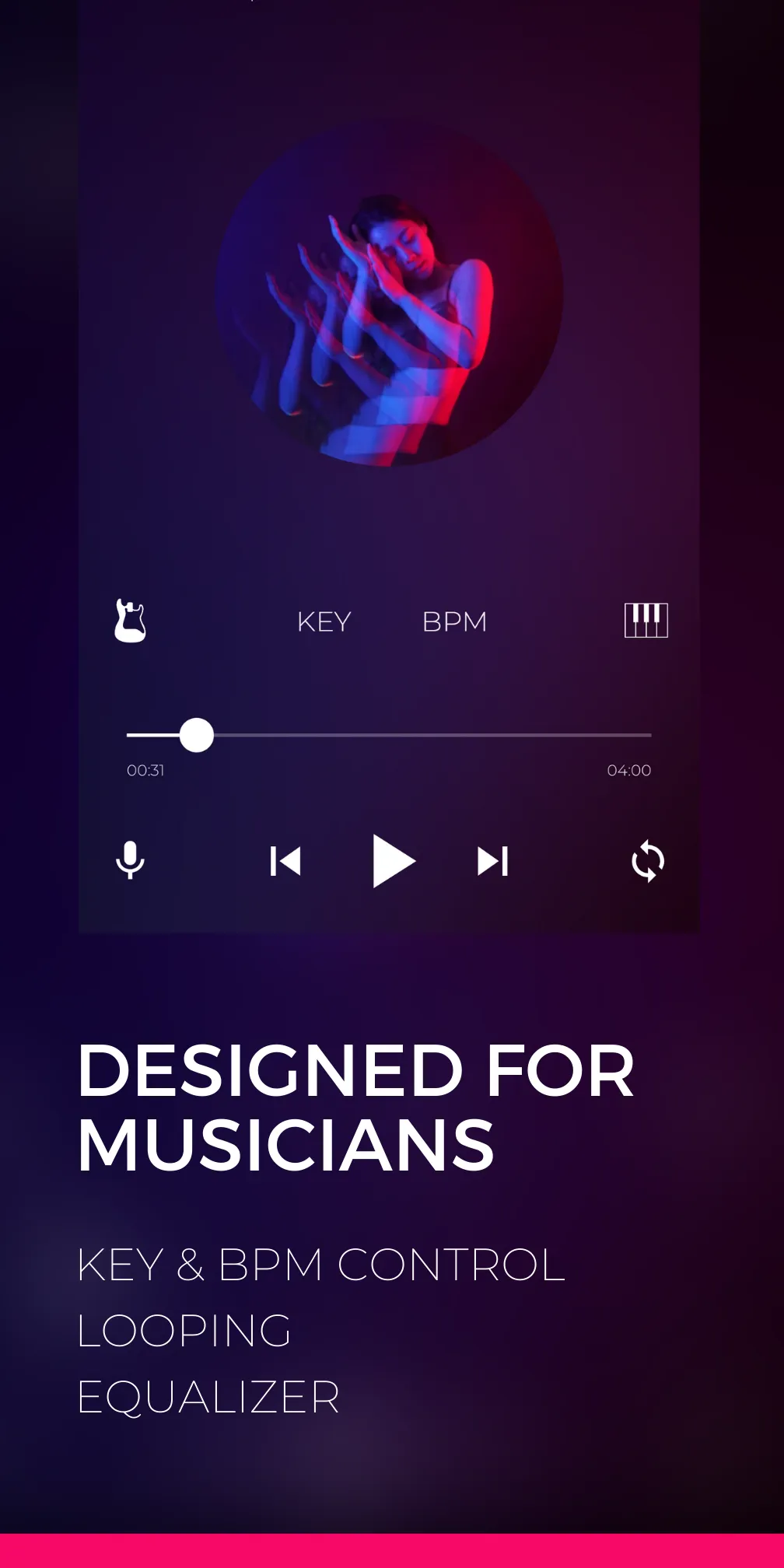 Backtrackit: Musicians Player | Indus Appstore | Screenshot