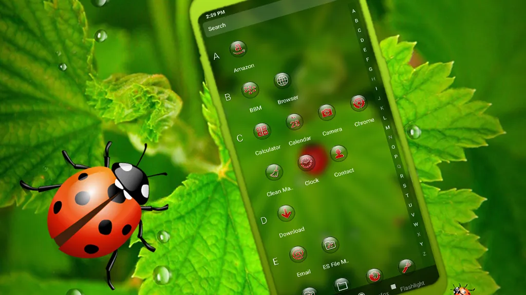 Ladybug Leaf Theme | Indus Appstore | Screenshot