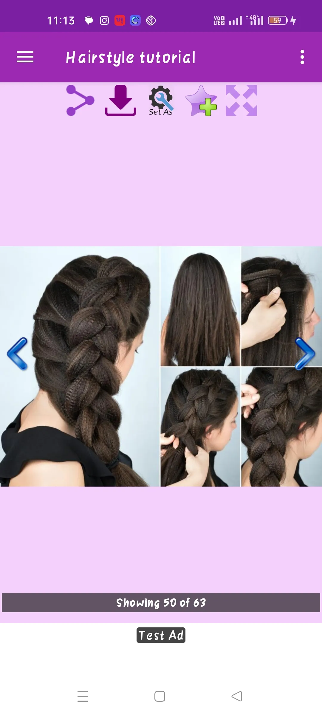 Hairstyle tutorial Gallery | Indus Appstore | Screenshot