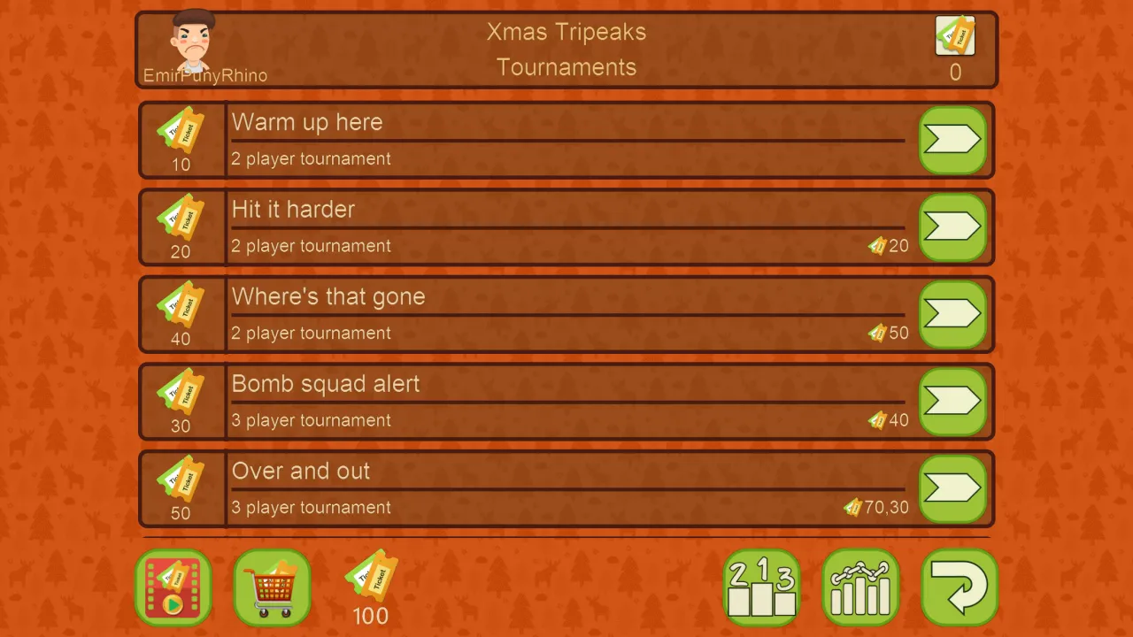 Xmas TriPeaks, card solitaire | Indus Appstore | Screenshot