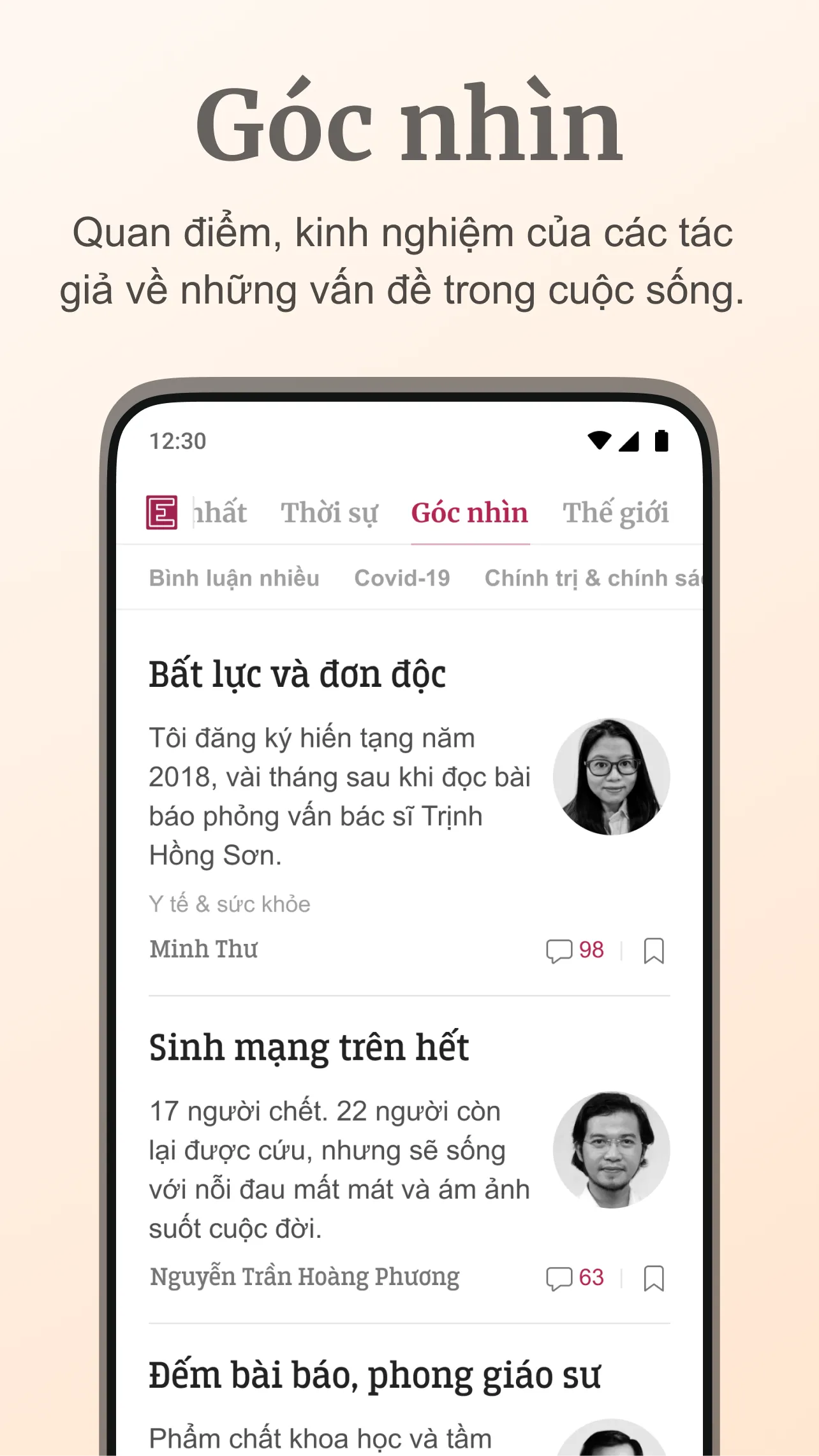 Báo điện tử VnExpress | Indus Appstore | Screenshot