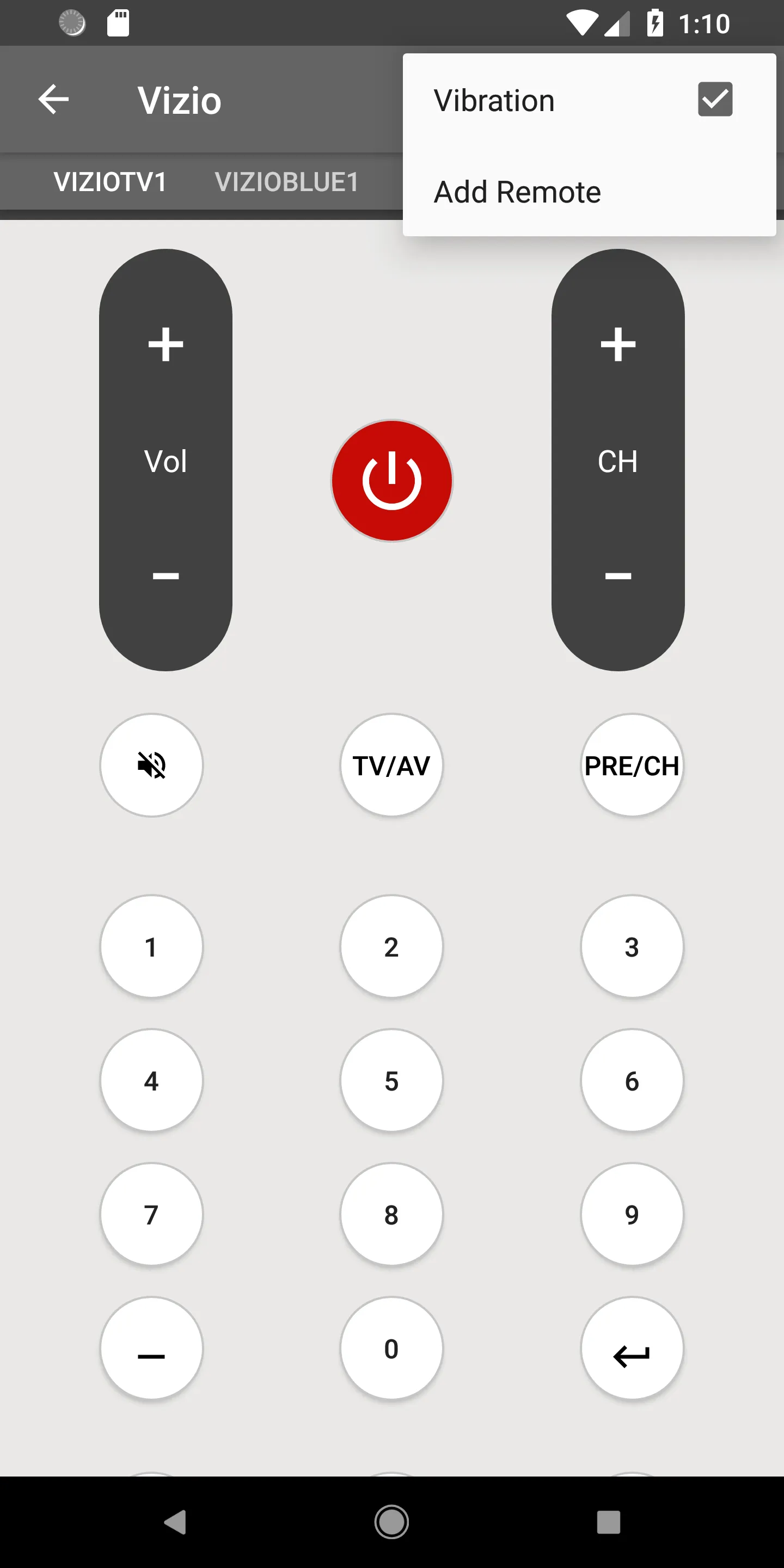 Vizio TV Remote | Indus Appstore | Screenshot