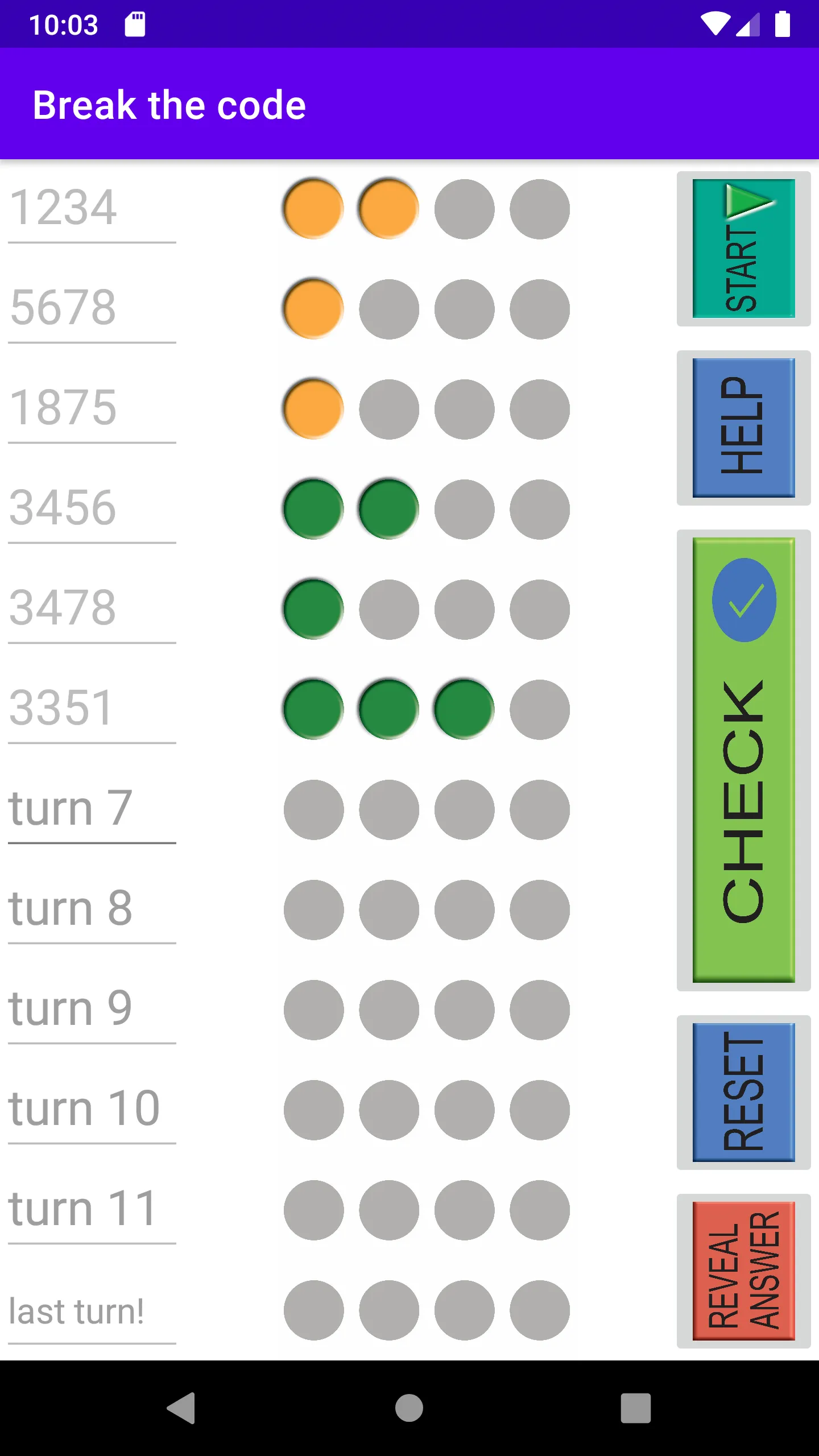 Mastermind: Number-based code  | Indus Appstore | Screenshot