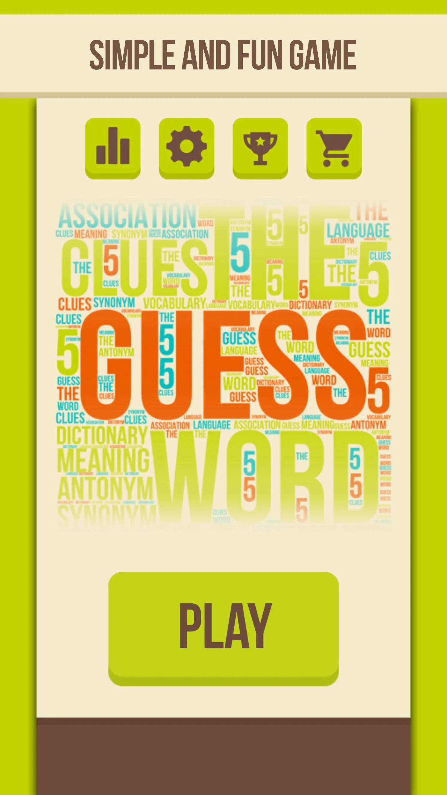 Guess the word - 5 Clues | Indus Appstore | Screenshot