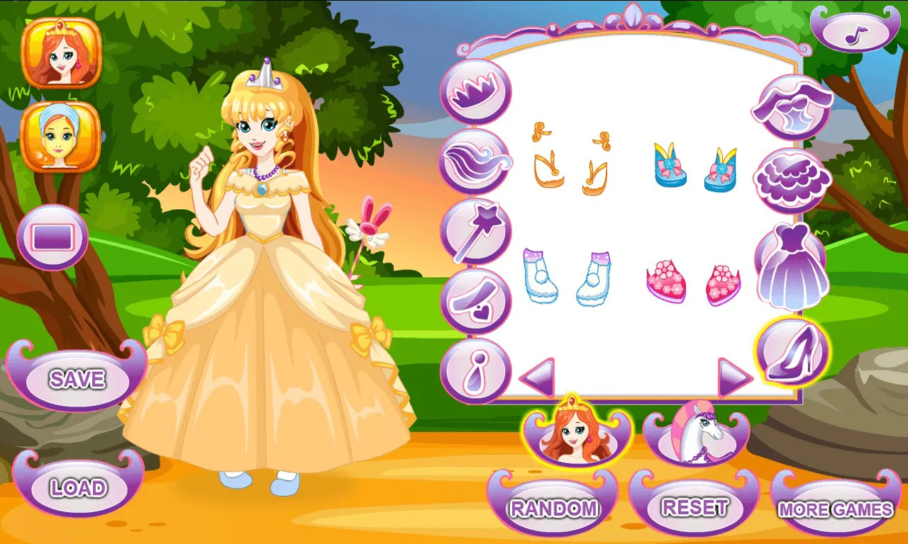 White Horse Princess Dress Up | Indus Appstore | Screenshot