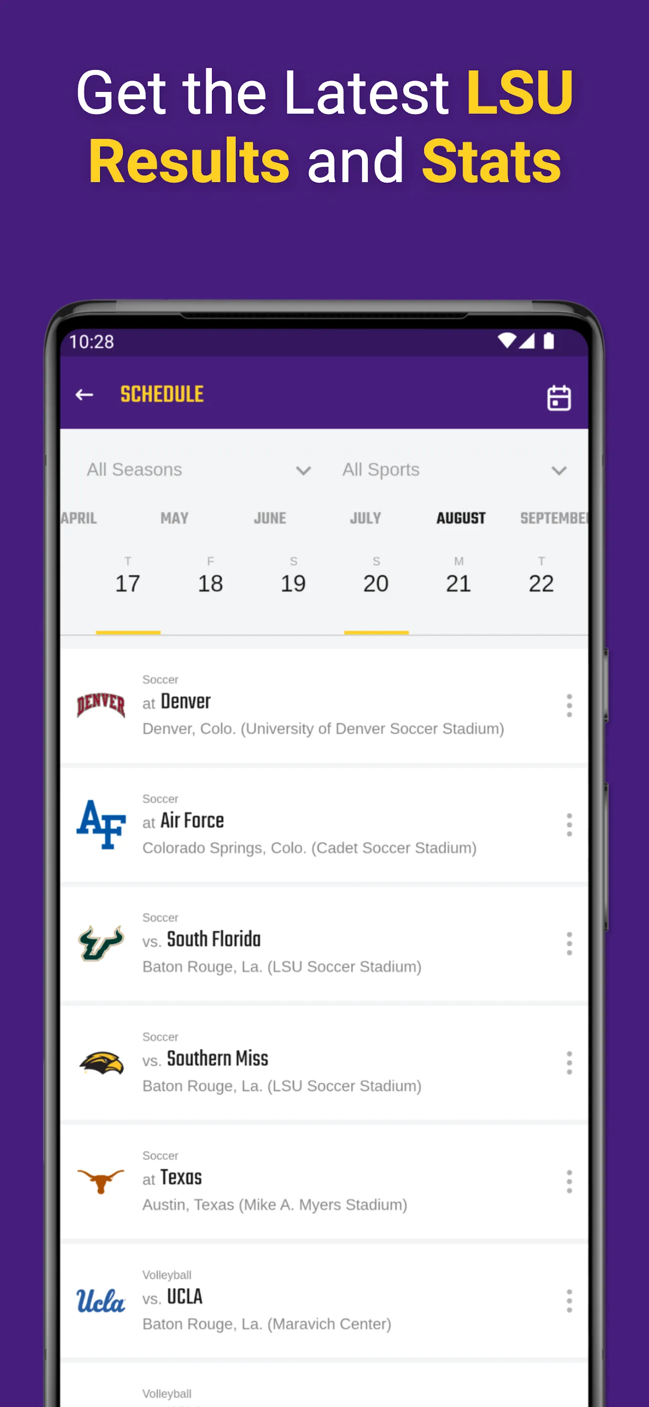 LSU Sports Mobile | Indus Appstore | Screenshot