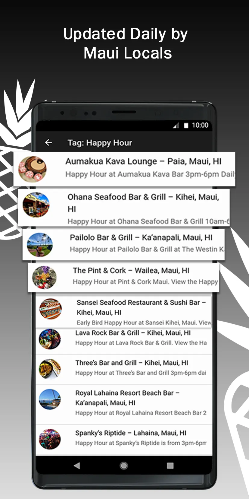 Maui Happy Hours | Indus Appstore | Screenshot